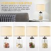 GTCLIGHTING Fillable Table Lamp, Bedside Lamp with Clear Glass Modern Table Lamp with White Lampshade Beside Lamp for Living Room Bedrooms Office - 2 of 4