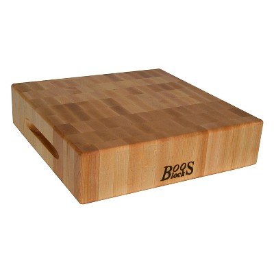 John Boos Classic Collection 18 x 18 Inch Wood Reversible Chopping Block, Maple Wood Grain