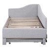 KIGFTSOD Twin Size Upholstered L-Shaped Upholstered Daybed with Pop Up Trundle - 3 of 4