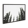 Kate and Laurel Sylvie Evergreens Framed Canvas by Patricia Hasz of Patricia Rae Photography, 23x33, Dark Gray - 2 of 4