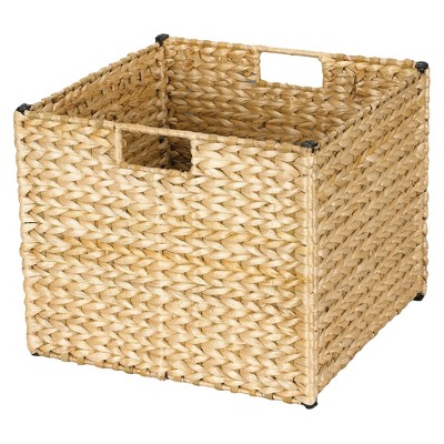 Banana Leaf Cube Storage Basket Natural 