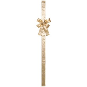 The Lakeside Collection Lighted Christmas Door Bow with Remote - 1 of 2