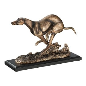 Design Toscano Greyhound Whippet Art Deco Dog Statue - 1 of 2