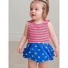 RuffleButts Baby/Toddler Knit Tie Shoulder Bubble Romper - 3 of 4