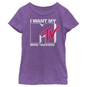 Girl's MTV I Want My Music Television T-Shirt - 1 of 4