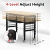 Huxxion 48" Adjustable Work Bench, Heavy Duty Chipboard Work Table with Power Outlet - 2 of 4