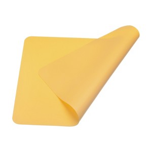 Unique Bargains Kitchen Dining Reusable Non-Stick Heat Resistant Silicone Baking Mats Yellow 1 Pc - 1 of 4