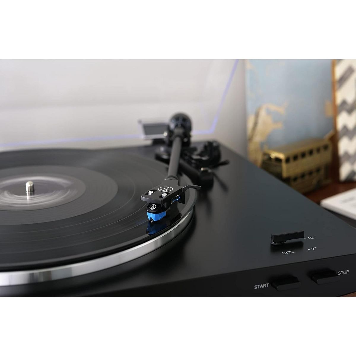 Audio-Technica AT-LP3XBT Fully Automatic Two-Speed Turntable with Bluetooth (Black). - thumbnail 4