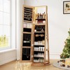 Vlsrka 360° Rotating Jewelry Cabinet with Lights, 63" Lockable Mirror Armoire Organizer Stand with Storage - 4 of 4