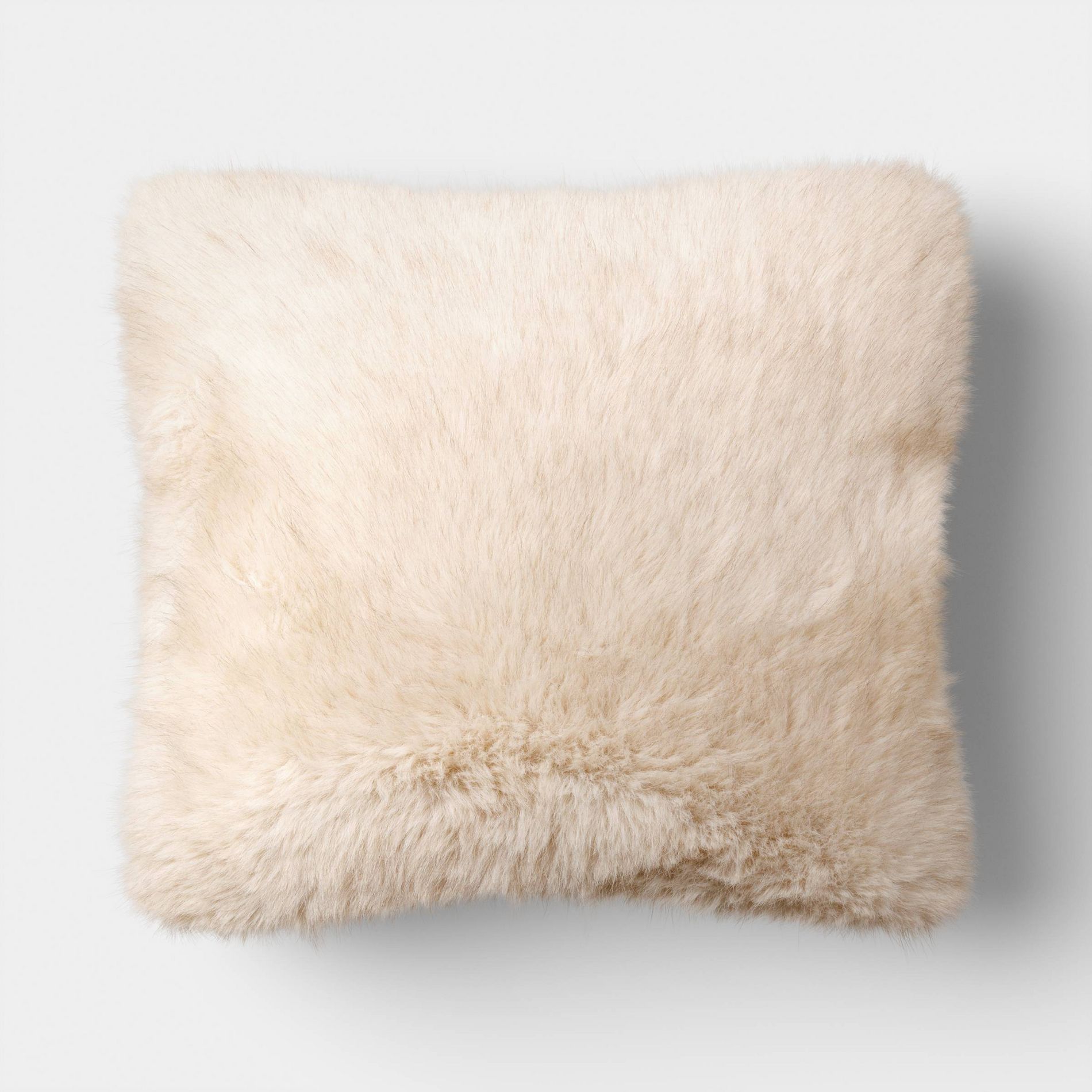 Faux Fur Throw Pillow Ivory - Threshold™