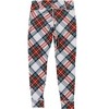 Reebok Womens Lux Holiday Plaid Stretch Base Layer Athletic Pants - 2 of 2