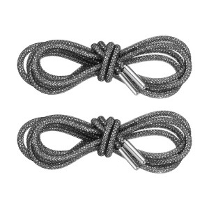 Unique Bargains Fashion Diamond Crystal Shoe Laces with Net for Sweatpants Shorts 2 Pcs - 1 of 4