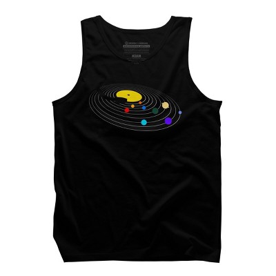 Men's Design By Humans Music Planet By clingcling Tank Top