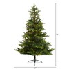 Nearly Natural 6-ft North Carolina Spruce Artificial Christmas Tree with 350 Clear Lights and 631 Bendable Branches - 2 of 4