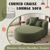 Modern Corduroy Chaise Lounge Sofa, 51.6" Oversized Boneless Couch with  Deep Seat & Pillows for Living Room Bedroom-3irtyhousy - 3 of 4
