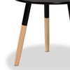 Obert Two-Tone Wood Coffee Table Black/Oak Brown - Baxton Studio: Modern, Sturdy, Angled Legs - 4 of 4