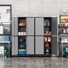 Mlezan Metal Garage Cabinet: Locking Doors, Adjustable Shelves, 4 Wheels. 73" Steel Cabinet for Garage or Warehouse Tool Storage. - 2 of 4