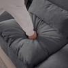 115" Modern L-Shaped Chenille Modular Sectional Sofa with Reversible Ottoman & Storage - 3 of 4