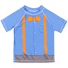 Blippi Rash Guard Swim Trunks and Cap 3 Piece Swimsuit Set Toddler - 3 of 4