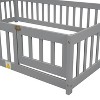 Okak Twin/Full Floor Bed with Adventure-Ready Tent Roof - Bed Frame with Safety Guardrails, Kids Bedroom - 4 of 4