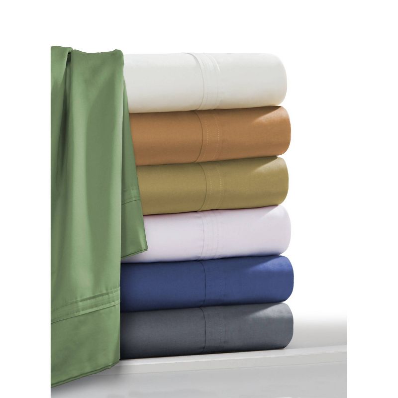 500 Thread Count Extra Deep Pocket Sateen Fitted Sheet - Tribeca Living, 3 of 4
