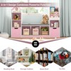 Kids Bookshelf with Seat Cushion & Movable Drawers, Multi-Purpose Toy Storage Bookcase - 4 of 4