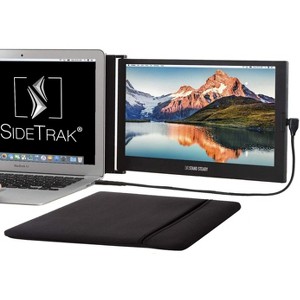 SideTrak Slide 12.5" Attachable Portable Monitor for Laptop with Case - IPS Full HD 1080p USB Display - Black - 1 of 4