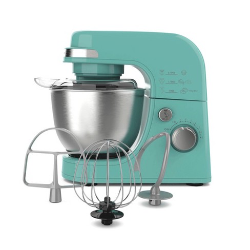 Hamilton Beach Stand Mixer 7 Speeds 4 Quart Capacity Aqua Blue 