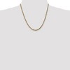 Black Bow Jewelry 3.5mm, 10k Yellow Gold Diamond Cut Solid Rope Chain Necklace - 2 of 4
