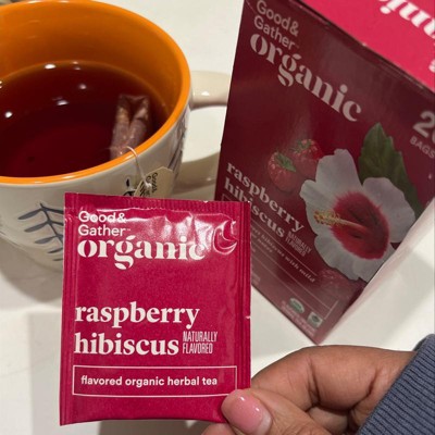 Organic Raspberry Hibiscus Tea - 20ct - Good & Gather™ : Target