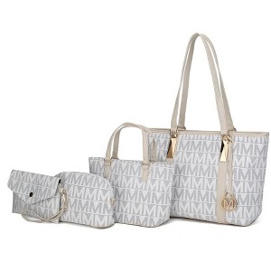 MKF Collection Marimar  M Signature Vegan Leather Women’s Tote – 4 Pcs set Handbag by Mia K - 1 of 4