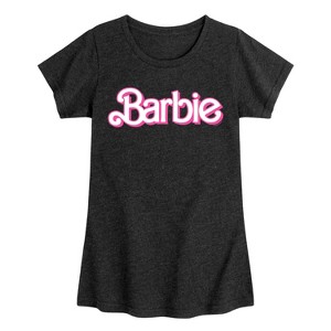 Girls' - Barbie - Logo Retro- Toddler And Youth Girls Fitted Short Sleeve Graphic T-Shirt Fitted Short Sleeve Graphic T-Shirt - 1 of 3