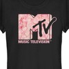 Juniors Womens MTV Valentine's Day Rose Petal Logo T-Shirt - 2 of 4