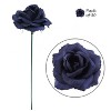 Floral Home 8" Pick Navy Blue Rose - 50-Piece - 2 of 4