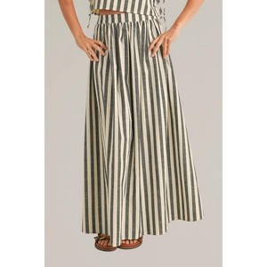 Women's Striped Maxi Skirt - MIOU MUSE - 1 of 4