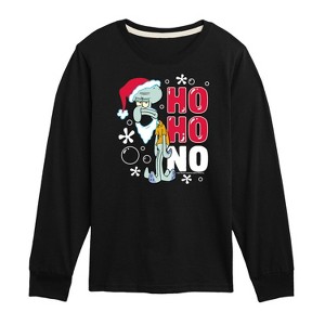 Boys' - SpongeBob SquarePants - Ho Ho No Long Sleeve Graphic T-Shirt - 1 of 4