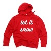 Simply Sage Market Let It Snow Bold Cursive Hoodie - 2XL - Red - 2 of 4