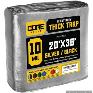Core Tarps Heavy Duty 10 Mil Tarp Cover, UV Resistant, Rip Proof for Roof, Camping, Patio, Pool, Boat - 1 of 4