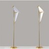 HOMLUX 63 Inch Silver Thousand Origami Crane Lamp Modern Floor Lamp Bird Swing Floor Light Suitable for Bedroom Study Living Room Cafe Shop - 4 of 4