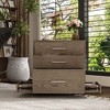 FUFU&GAGA Practical Wooden Nightstand Dresser: Natural Aesthetic Ample Storage and Concealed Drawer - 3 of 4