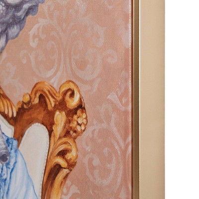 Queen Bridger Royal Cat Portrait in Gold Frame