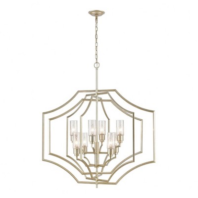 Elk Home Cheswick 8 - Light Chandelier in  Aged Silver