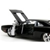 1970 Dodge Charger Black with Race Interior "Fast & Furious" Movie 1/24 Diecast Model Car by Jada - 3 of 4