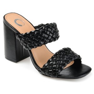 Journee Collection Womens Melissa Open Toe High Block Heel Pumps - 1 of 4