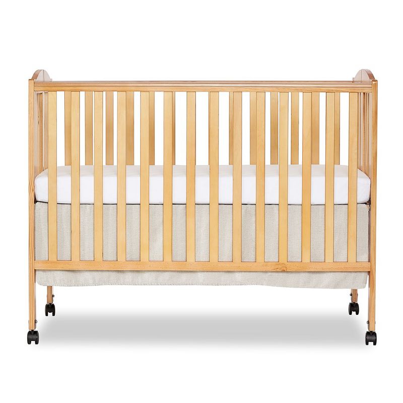 Dream On Me Full Size 2-in-1 Folding Stationary Side Crib, 1 of 9