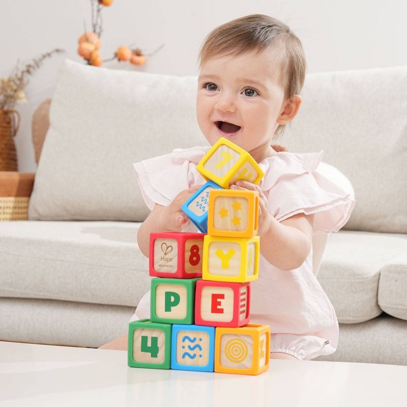 Hape My First Wooden Blocks Stacking Toy, 2 of 17
