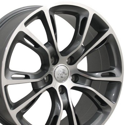 OE Wheels LLC JP16-20085-5500-42MG Gunmetal Machined Wheel Painted (20 x 8.5 inches /5 x 127 mm, 42 mm Offset)