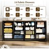 Acekool 14 Drawer Dresser TV Stand with Power Outlet, 63 Inch Fabric Entertainment Center for 65-75 Inch TV, Storage for Bedroom & Living Room - 3 of 4