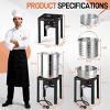 Karl Home 30 QT Aluminum Turkey Fryer and 10QT Fish Fryer Kit with 55,000BTU Propane Stove and Foldable Side Table - 2 of 4