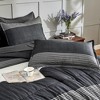 BAGOKIE Striped Comforter Set 7 Pieces Bed in a Bag with Comforter, Sheets, Pillowcases & Shams - 2 of 4